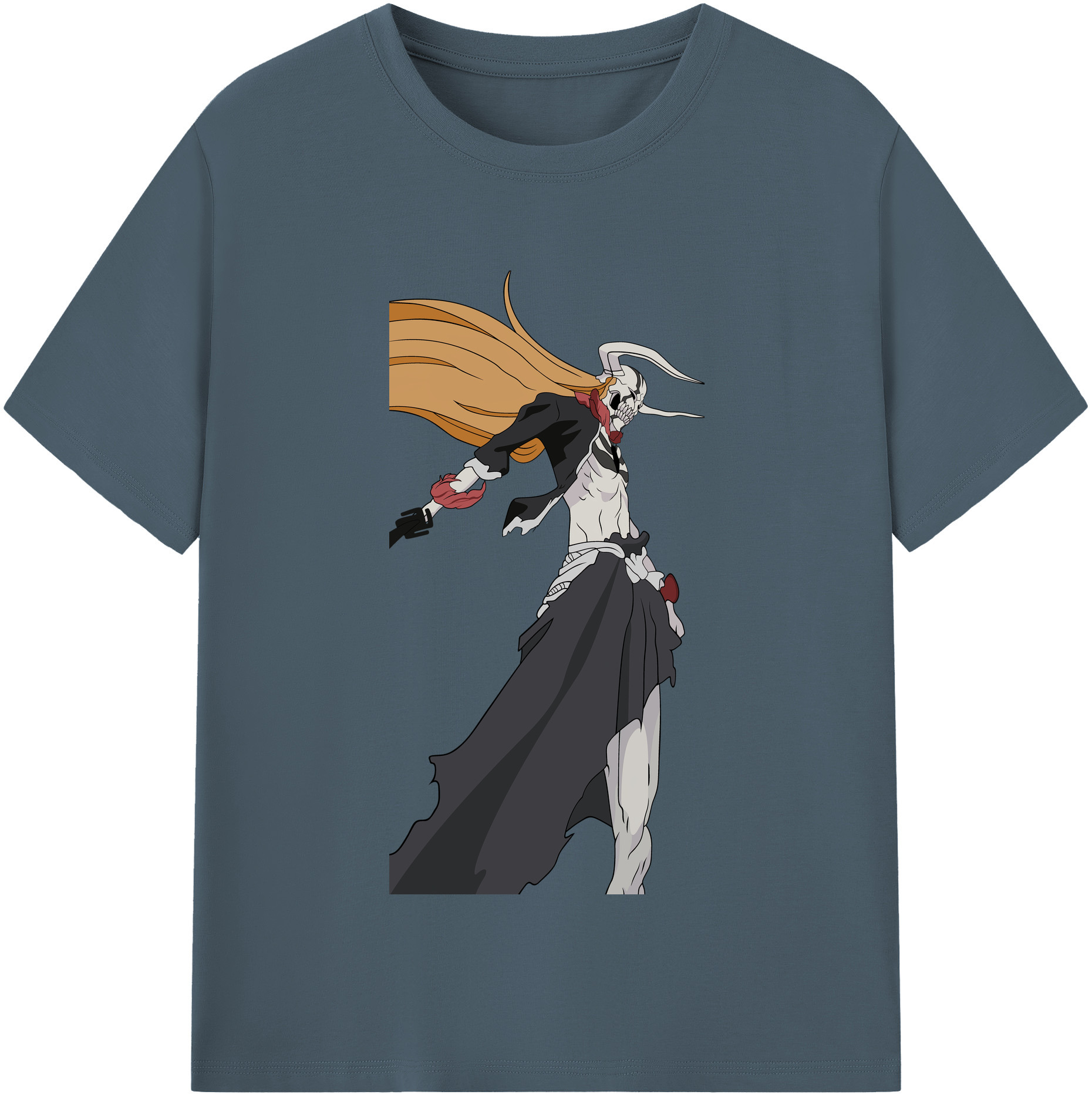 （画像用） ブリーチ 黒崎一護（くろさき いちご）BLEACH Kurosaki Ichigo 綿100％半袖Tシャツ（フロントプリント）